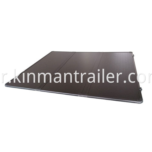 truck bed top hard solid tri-fold tonneau cover